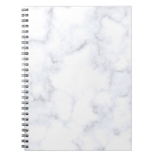 Carnet Motif blanc texture marbre