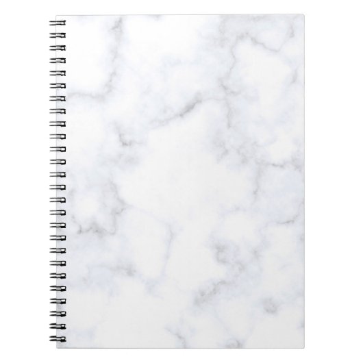 Carnet Motif blanc texture marbre (Devant)