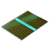 Carnet Motif bleu (Côté gauche)