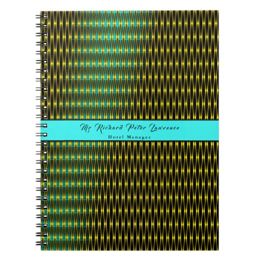 Carnet Motif bleu (Devant)