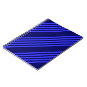 Carnet Motif bleu cinq bandes (Côté gauche)