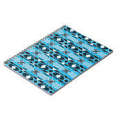 Carnet Motif bleu clair/turquoise (Côté gauche)