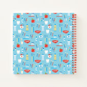 Carnet Motif bleu dentaire (Dos)