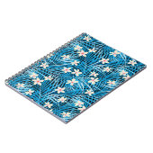 Carnet Motif bleu Feuille (Côté gauche)