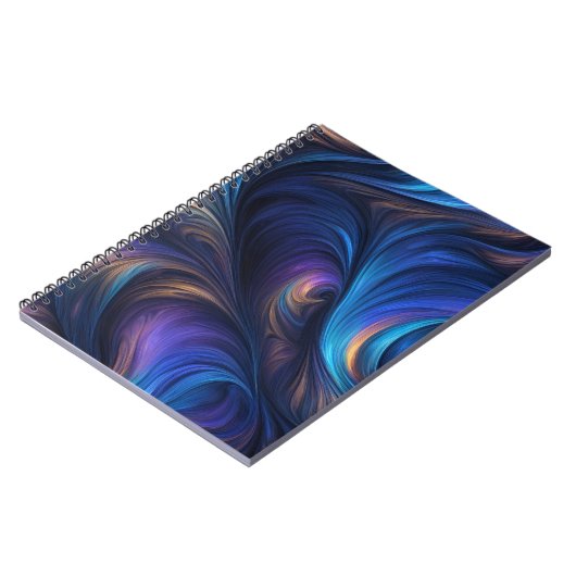 Carnet Motif bleu foncé (Côté gauche)