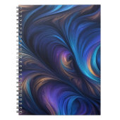 Carnet Motif bleu foncé (Devant)