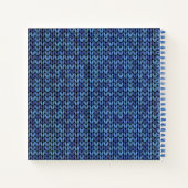Carnet Motif bleu Knit (Dos)