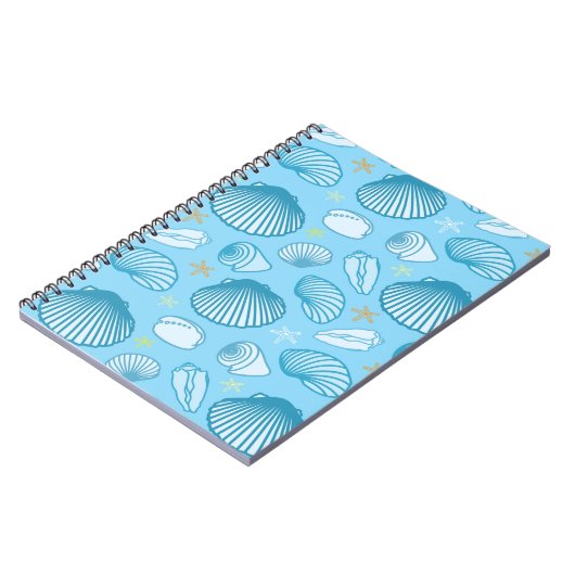 Carnet Motif bleu océan (Côté gauche)