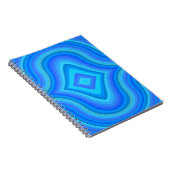 Carnet Motif bleu rétro (Côté Droit)