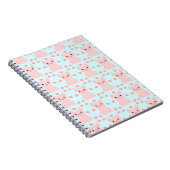Carnet Motif bleu rose pâle (Côté Droit)