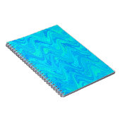 Carnet Motif bleu vert marbré (Côté Droit)