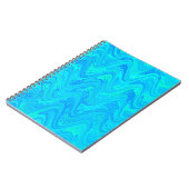 Carnet Motif bleu vert marbré (Côté gauche)
