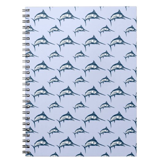 Carnet Motif Blue Marlin (Devant)