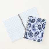 Carnet Motif Blue Paisley (Intérieur)