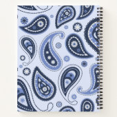Carnet Motif Blue Paisley (Dos)