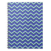 Carnet Motif Blue Sapphire Chevron (Devant)
