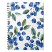 Carnet Motif Blueberry (Devant)