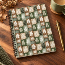 Motif Boho Automne Feuilles Sage Brun Terreux