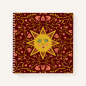 Carnet Motif Boho Burgundy (Devant)
