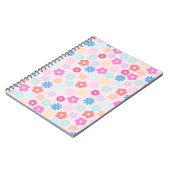 Carnet Motif Boho Rose Daisy Flowers (Côté gauche)