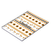 Carnet Motif Boho triangle de bordure (Côté gauche)