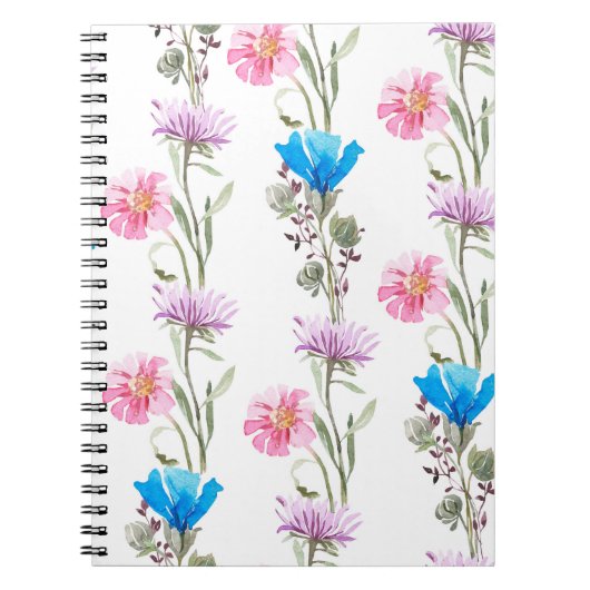 Carnet Motif botanique aquarelle (Devant)