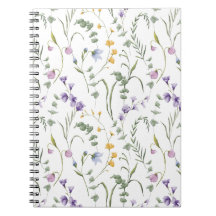 Motif botanique de fleurs sauvages