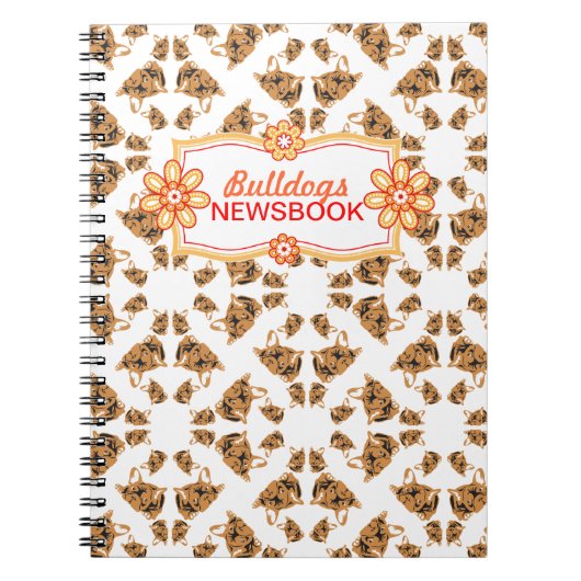 Carnet Motif Bouledogue Français (Devant)