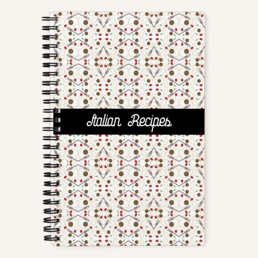 Carnet Motif Boules de Viande Spaghetti Cool (Recto)