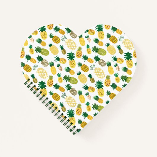 Carnet Motif branché à l'ananas (Devant)