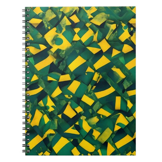 Carnet motif brésilien Abstrait (Devant)