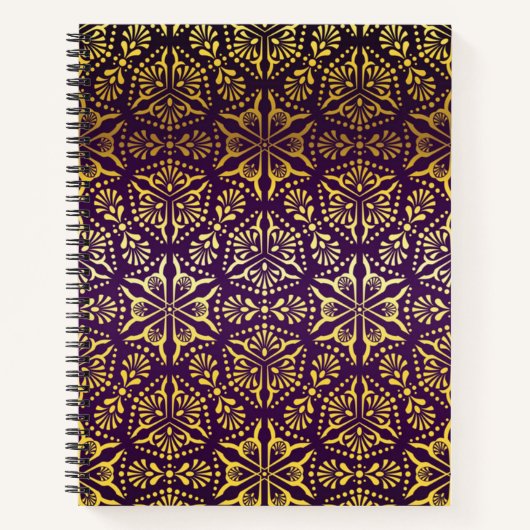 Carnet Motif brocart (Devant)