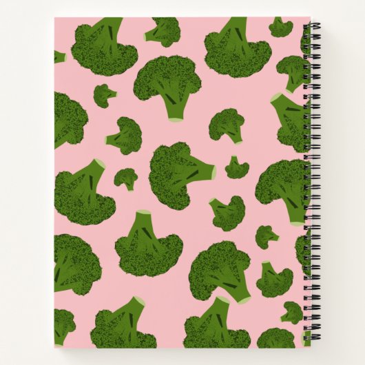 Carnet Motif Broccoli (Dos)