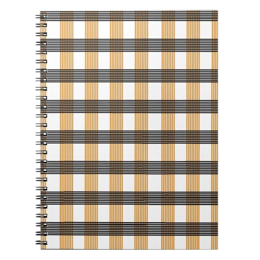 Carnet Motif Brown de vérification du service (Devant)
