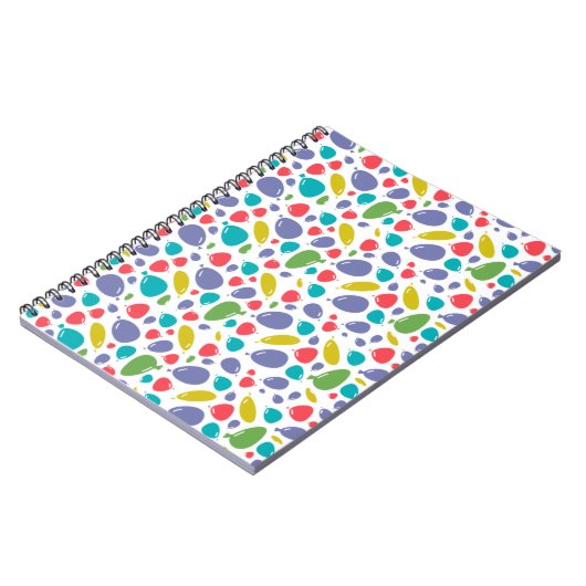 Carnet motif bulles (Côté gauche)