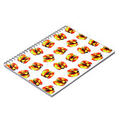 Carnet Motif Burger (Côté gauche)