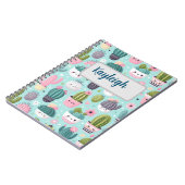 Carnet Motif cactus (Côté gauche)