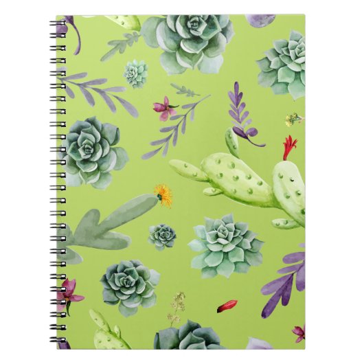 Carnet Motif Cactus 6 (Devant)