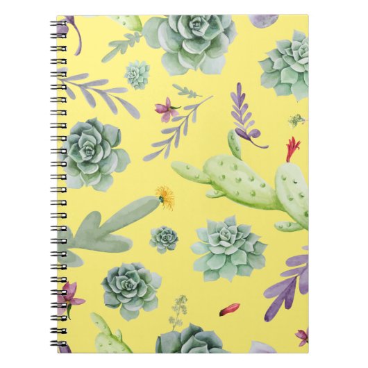 Carnet Motif Cactus 9 (Devant)