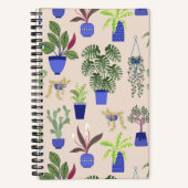 Carnet Motif Cactus rose (Recto)