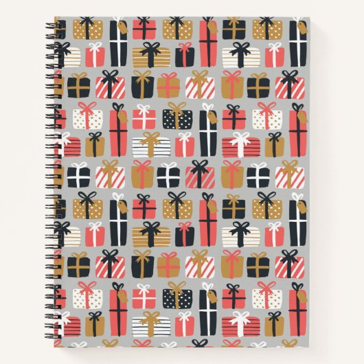 Carnet Motif cadeau de Noël (Devant)