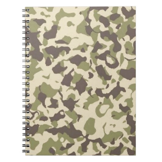 Carnet Motif Camo (Devant)