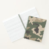 Carnet Motif Camo Vert (Intérieur)