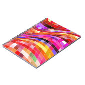 Carnet Motif Carré psychédélique (Côté gauche)