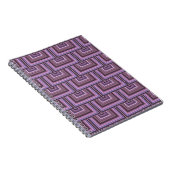 Carnet Motif carré rayures (Côté Droit)