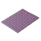 Carnet Motif carré rayures (Côté gauche)