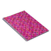 Carnet Motif Carré rose Abstrait (Côté Droit)