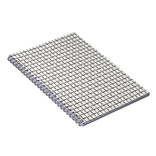 Carnet Motif carreaux simple tissé (Côté Droit)