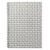 Carnet Motif carreaux simple tissé (Devant)