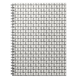 Carnet Motif carreaux simple tissé